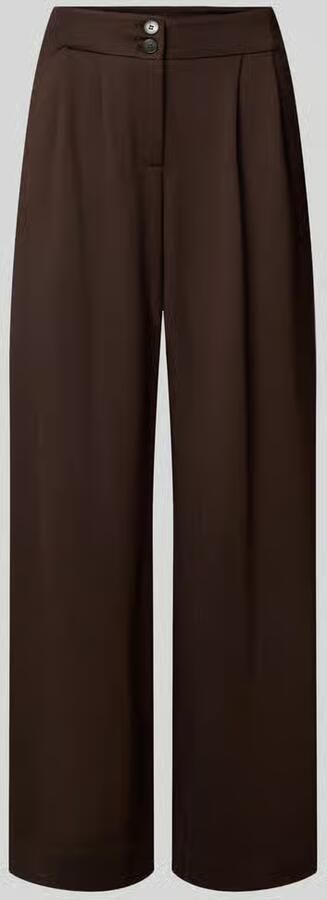 MORE & MORE Regular fit broek met bandplooien