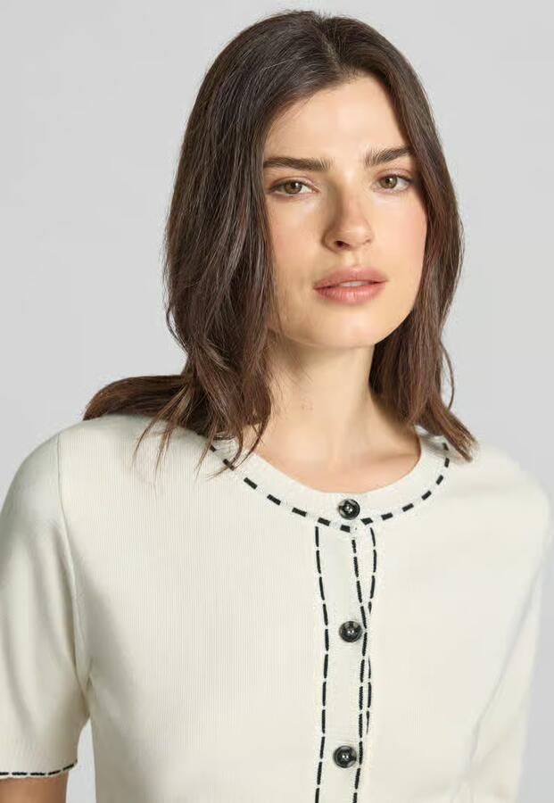 MORE & MORE regular fit cardigan van viscosemix - Foto 2