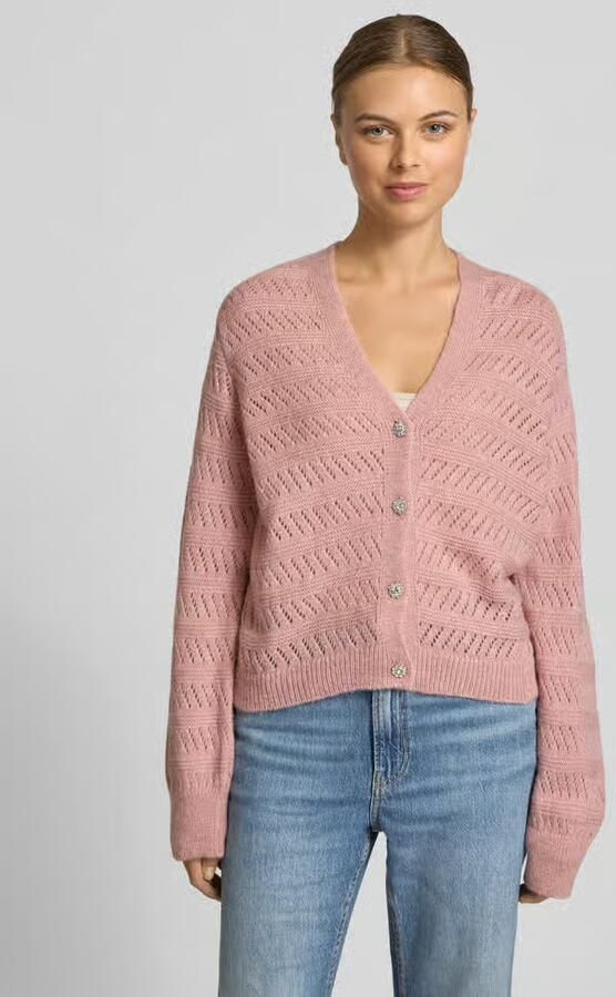 MORE & MORE Regular fit gebreid jack met mix van wol en alpaca - Foto 2