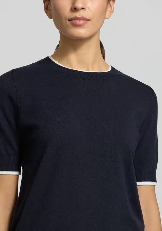 MORE & MORE Regular fit gebreide pullover met ronde hals