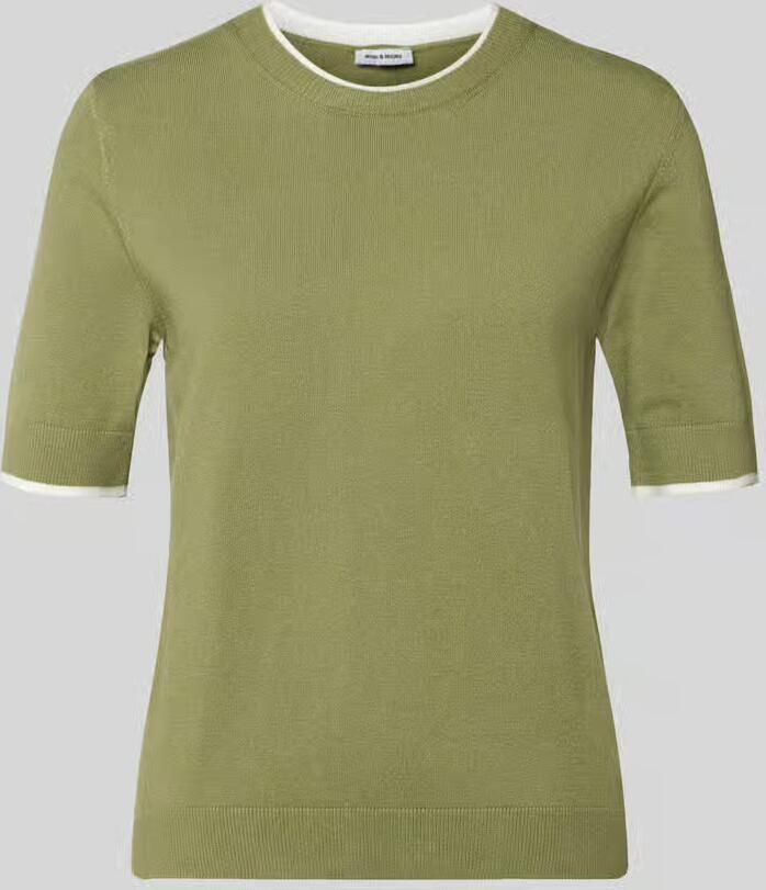 MORE & MORE Regular fit gebreide pullover met ronde hals