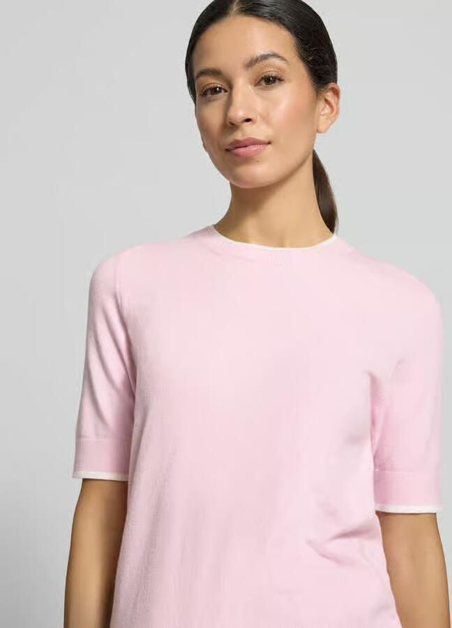 MORE & MORE Regular fit gebreide pullover met ronde hals
