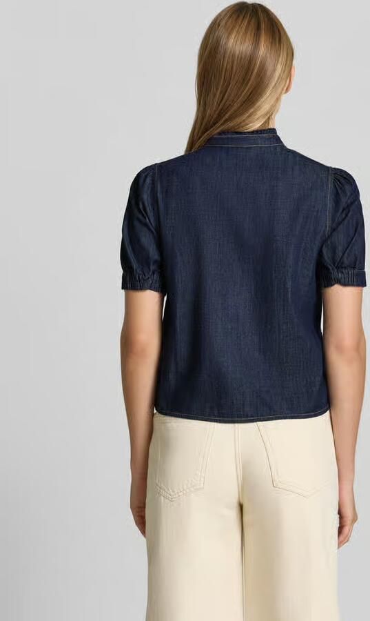 MORE & MORE regular fit jeansblouse met borstzakken