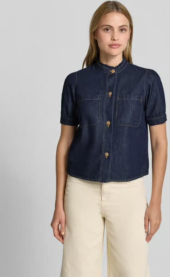 MORE & MORE regular fit jeansblouse met borstzakken - Foto 4