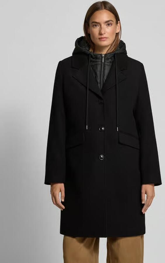 MORE & MORE Regular fit lange jas met viscose