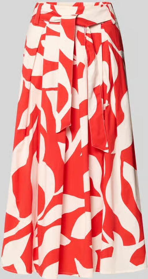 MORE & MORE Regular fit midirok met florale all-over print - Foto 2