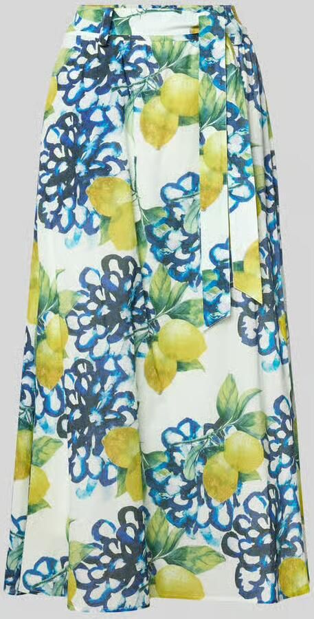 MORE & MORE Regular fit midirok met florale all-over print - Foto 2