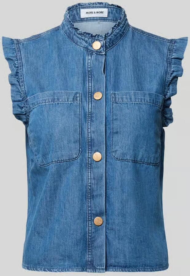 MORE & MORE regular fit overhemdblouse in denimlook - Foto 2