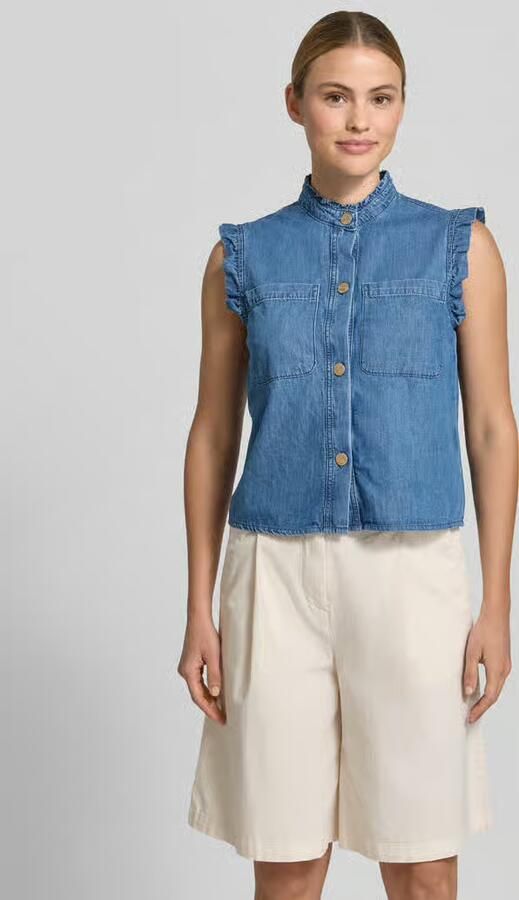 MORE & MORE regular fit overhemdblouse in denimlook - Foto 3