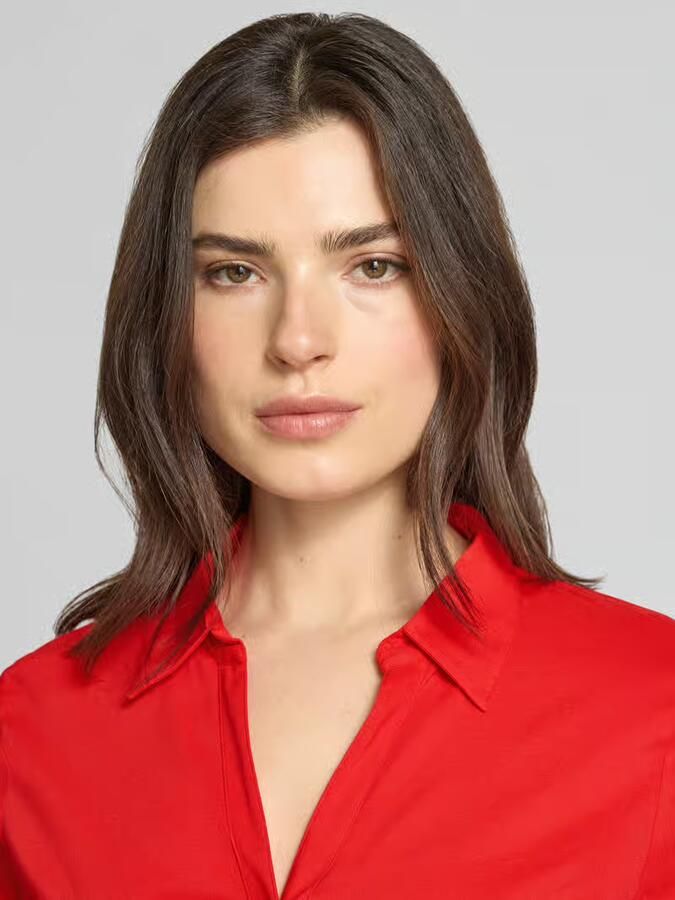 MORE & MORE Regular fit overhemdblouse in langärmeliges design model 'Februar'
