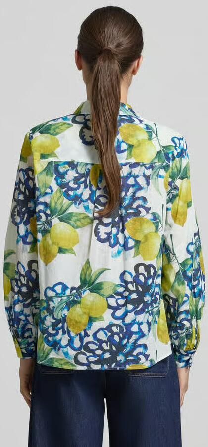 MORE & MORE regular fit overhemdblouse met all-over bloemenmotief - Foto 3
