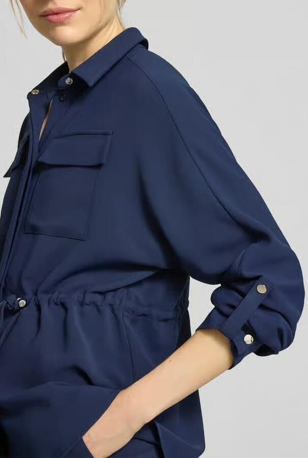 MORE & MORE regular fit overhemdblouse met borstzakken model 'Februar'