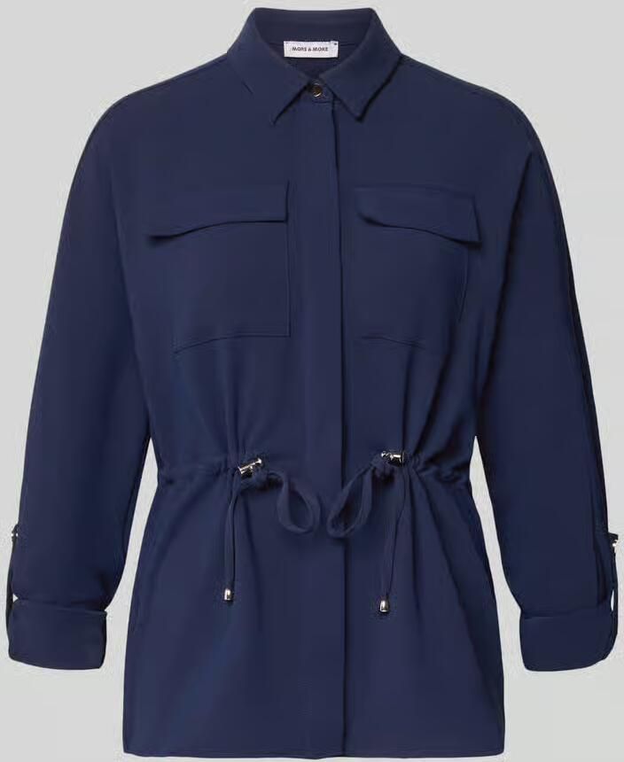 MORE & MORE regular fit overhemdblouse met borstzakken model 'Februar' - Foto 2