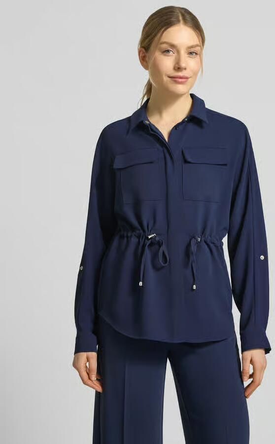 MORE & MORE regular fit overhemdblouse met borstzakken model 'Februar' - Foto 3