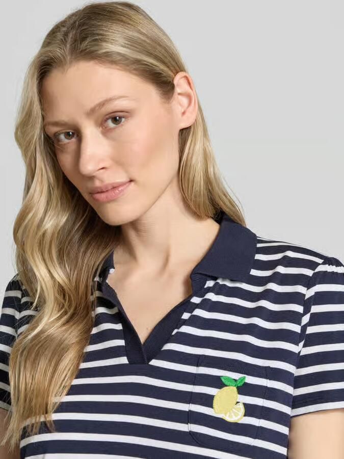 MORE & MORE regular fit poloshirt met borstzak en motiefstitching - Foto 2