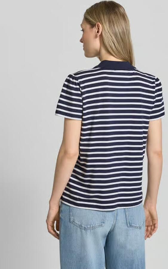 MORE & MORE regular fit poloshirt met borstzak en motiefstitching