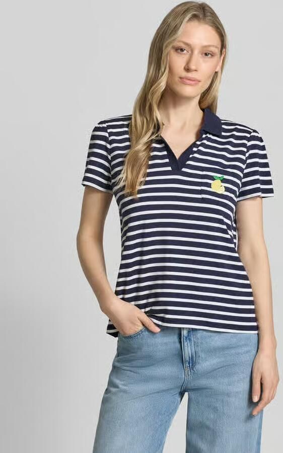 MORE & MORE regular fit poloshirt met borstzak en motiefstitching - Foto 4