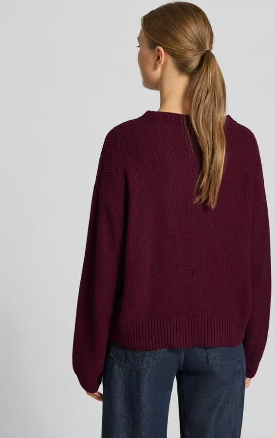 MORE & MORE Regular fit pullover in gebreide look met extra brede schouders - Foto 3