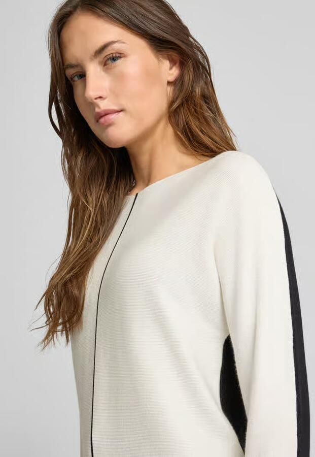 MORE & MORE Regular fit pullover van viscosemix model 'Dezember'