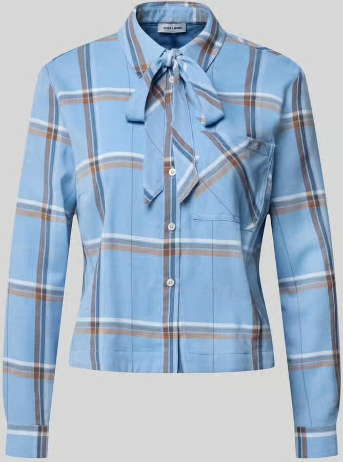 MORE & MORE Regular fit strikblouse met borstzak