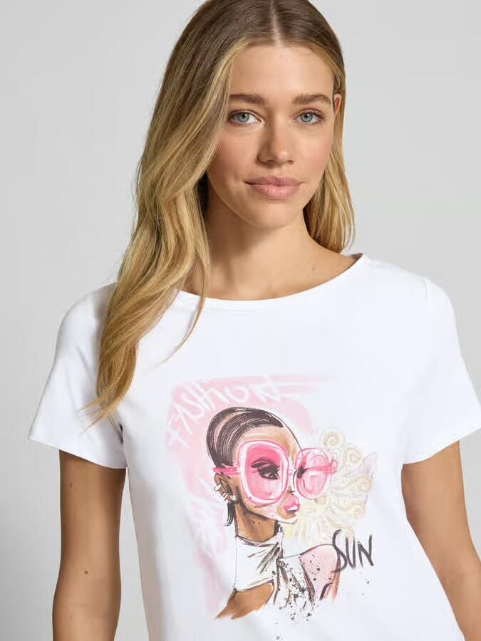MORE & MORE regular fit T-shirt met motiefprint