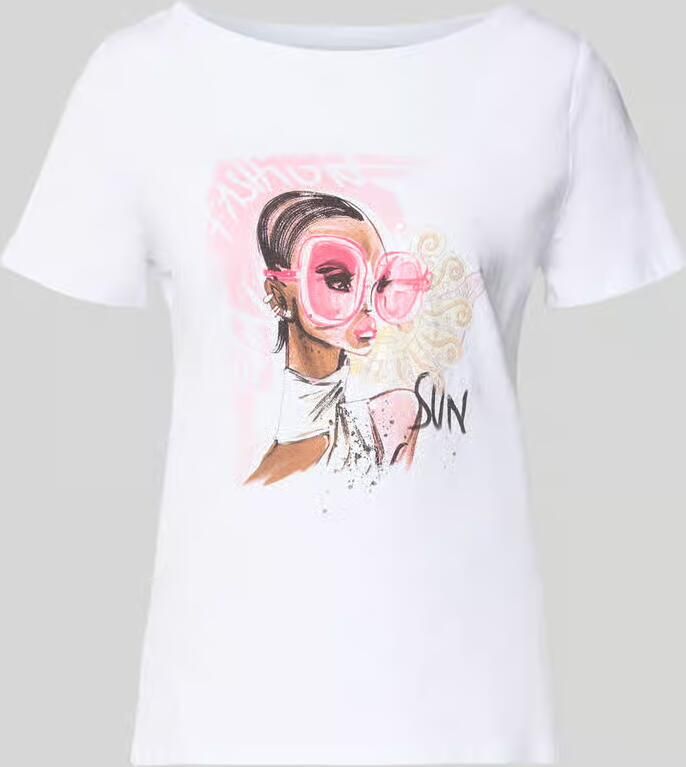 MORE & MORE regular fit T-shirt met motiefprint - Foto 2