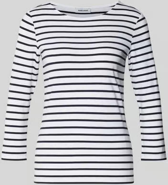 MORE & MORE Regular Fit T-shirt van viscosemix - Foto 2