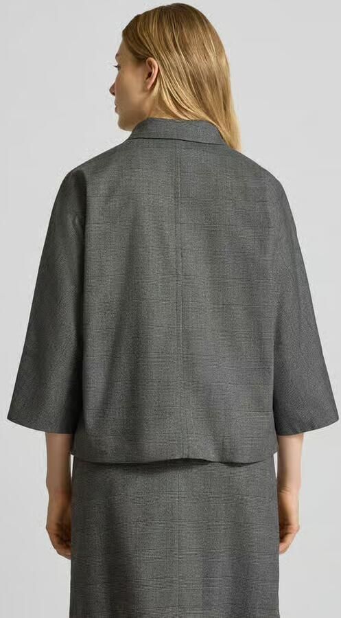 MORE & MORE Relaxed fit blazer met knoopsluiting en 3 4-mouwen