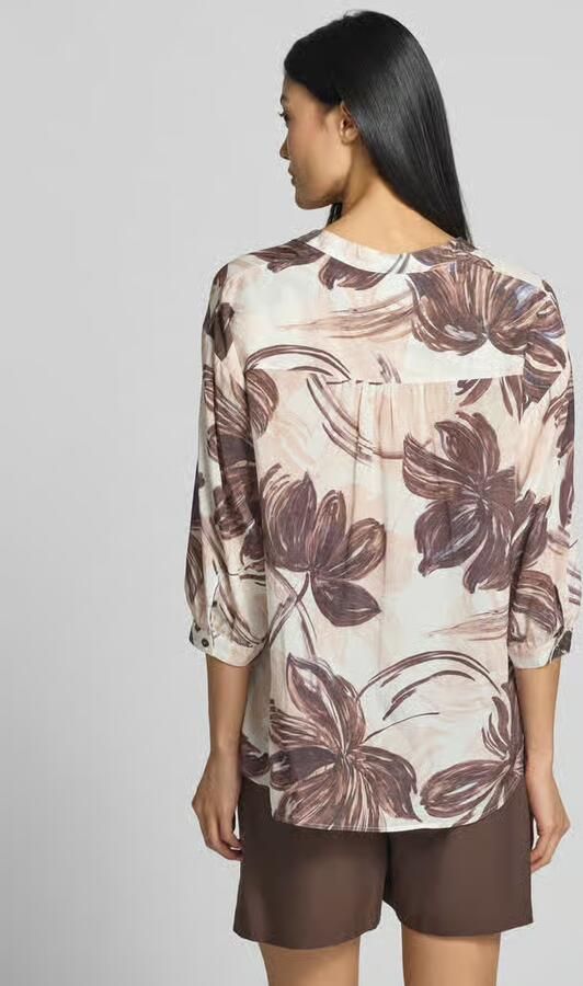 MORE & MORE relaxed fit blouse van viscosemix met bloemige all-over print - Foto 3
