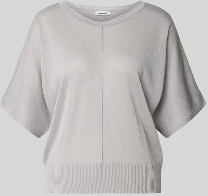 MORE & MORE relaxed fit bovendeel van viscosemix in tricotlook