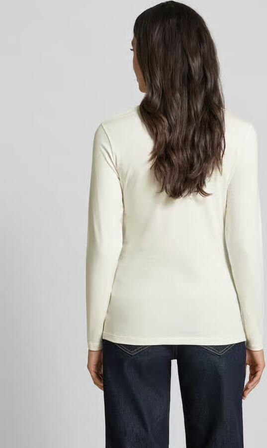 MORE & MORE Shirt met lange mouwen en V-hals