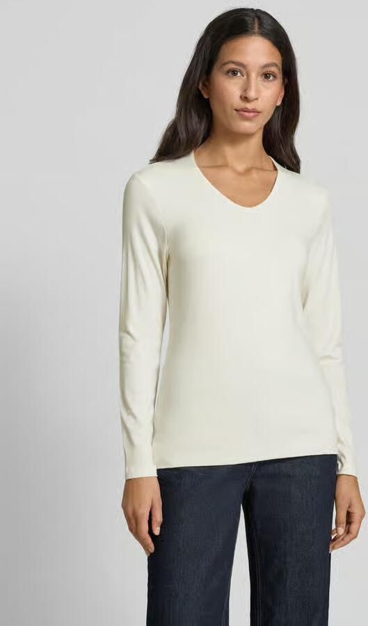 MORE & MORE Shirt met lange mouwen en V-hals - Foto 2