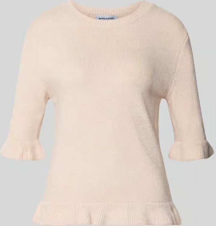 MORE & MORE Shirt met lange mouwen met viscose