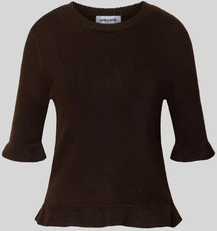 MORE & MORE Shirt met lange mouwen met viscose