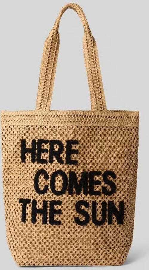 MORE & MORE Shopper met statement-opdruk en draaghengsels - Foto 2