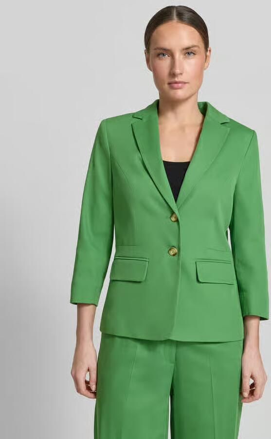 MORE & MORE slim fit blazer met 3 4-mouw - Foto 3