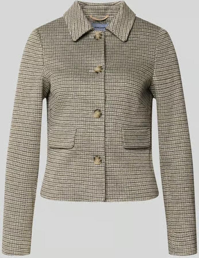 MORE & MORE Slim Fit blazer met klepzakken