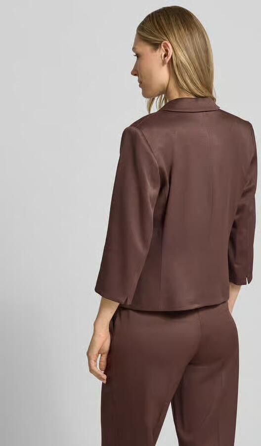 MORE & MORE slim fit blazer met reverskraag en 3 4-mouw - Foto 3