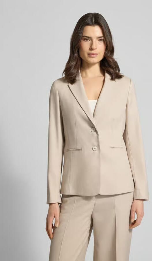 MORE & MORE Slim fit blazer met reverskraag en paspelzakken - Foto 3