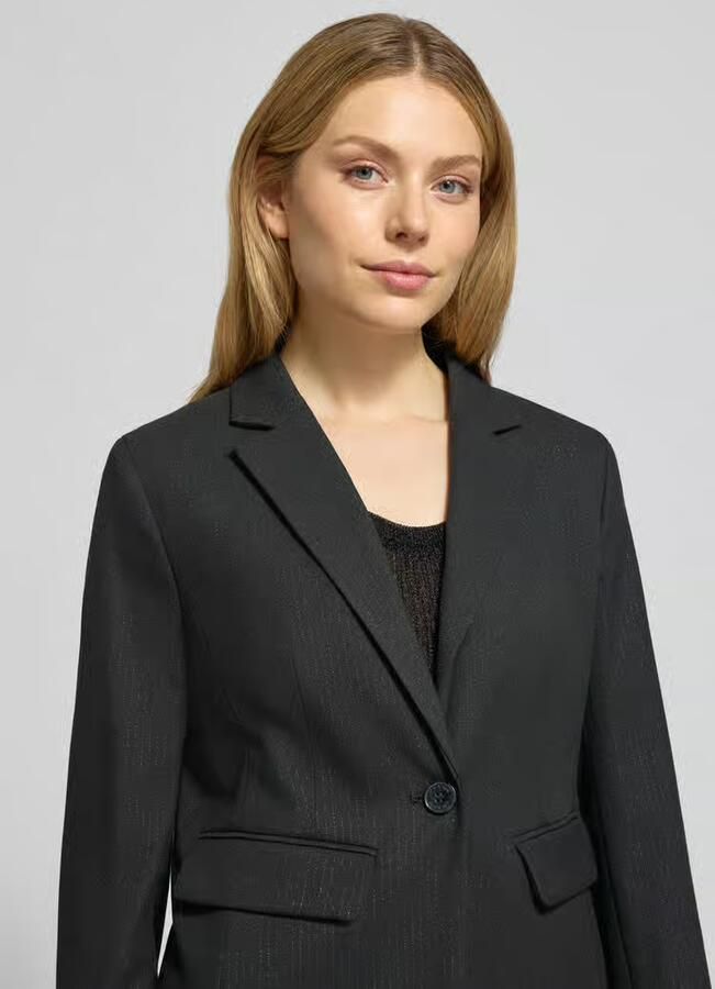 MORE & MORE Slim fit blazer met reverskraag