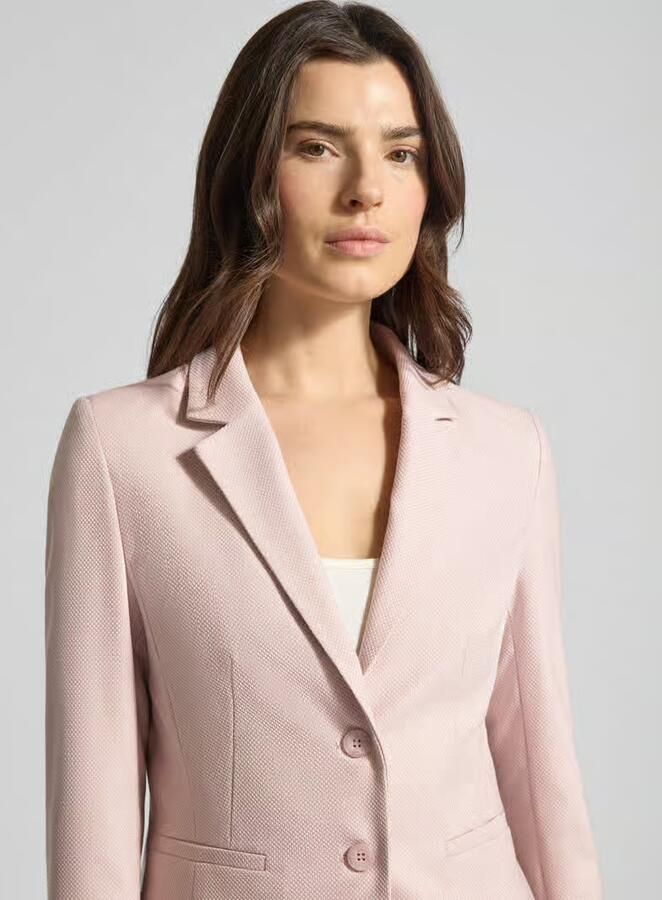 MORE & MORE Slim fit blazer met reverskraag