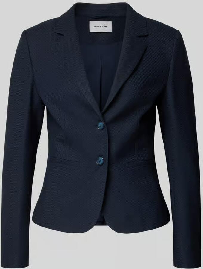 MORE & MORE Slim fit blazer met reverskraag - Foto 2