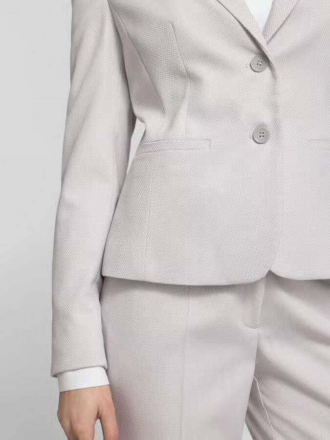 MORE & MORE Slim fit blazer met reverskraag