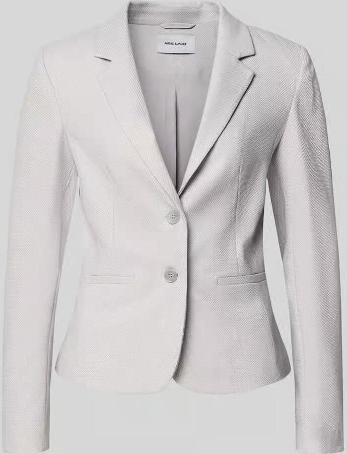 MORE & MORE Slim fit blazer met reverskraag - Foto 2