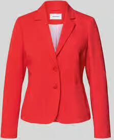 MORE & MORE slim fit blazer met reverskraag