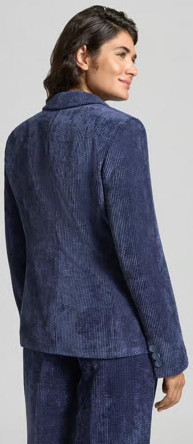 MORE & MORE Slim fit blazer van corduroy met klepzakken - Foto 3