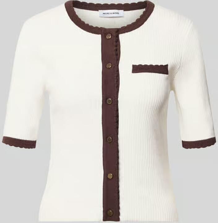 MORE & MORE slim fit cardigan in brei-look