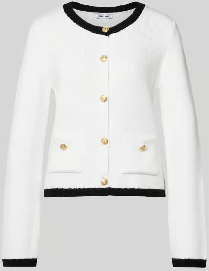 MORE & MORE Slim fit gebreid jack met wol - Foto 2