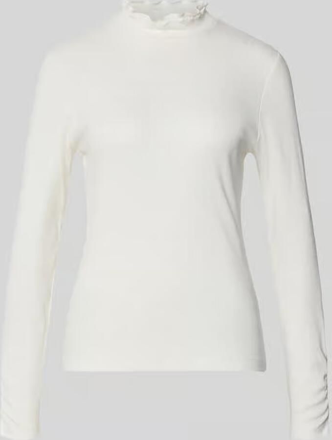 MORE & MORE Slim fit shirt met lange mouwen van katoenmix