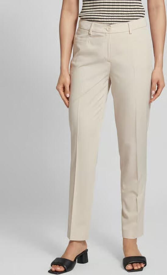 MORE & MORE Slim fit stoffen broek met persplooien - Foto 2